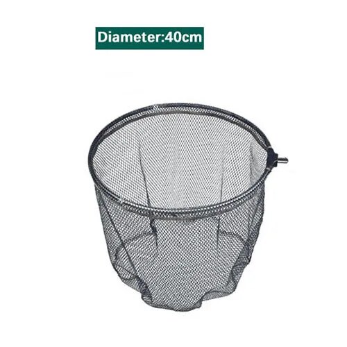 Hand Net Head Aluminum alloy 8mm Screw Folding Dip Net 35/40/45cm Gluing Net Outdoor Fishing Net Tool Accessories