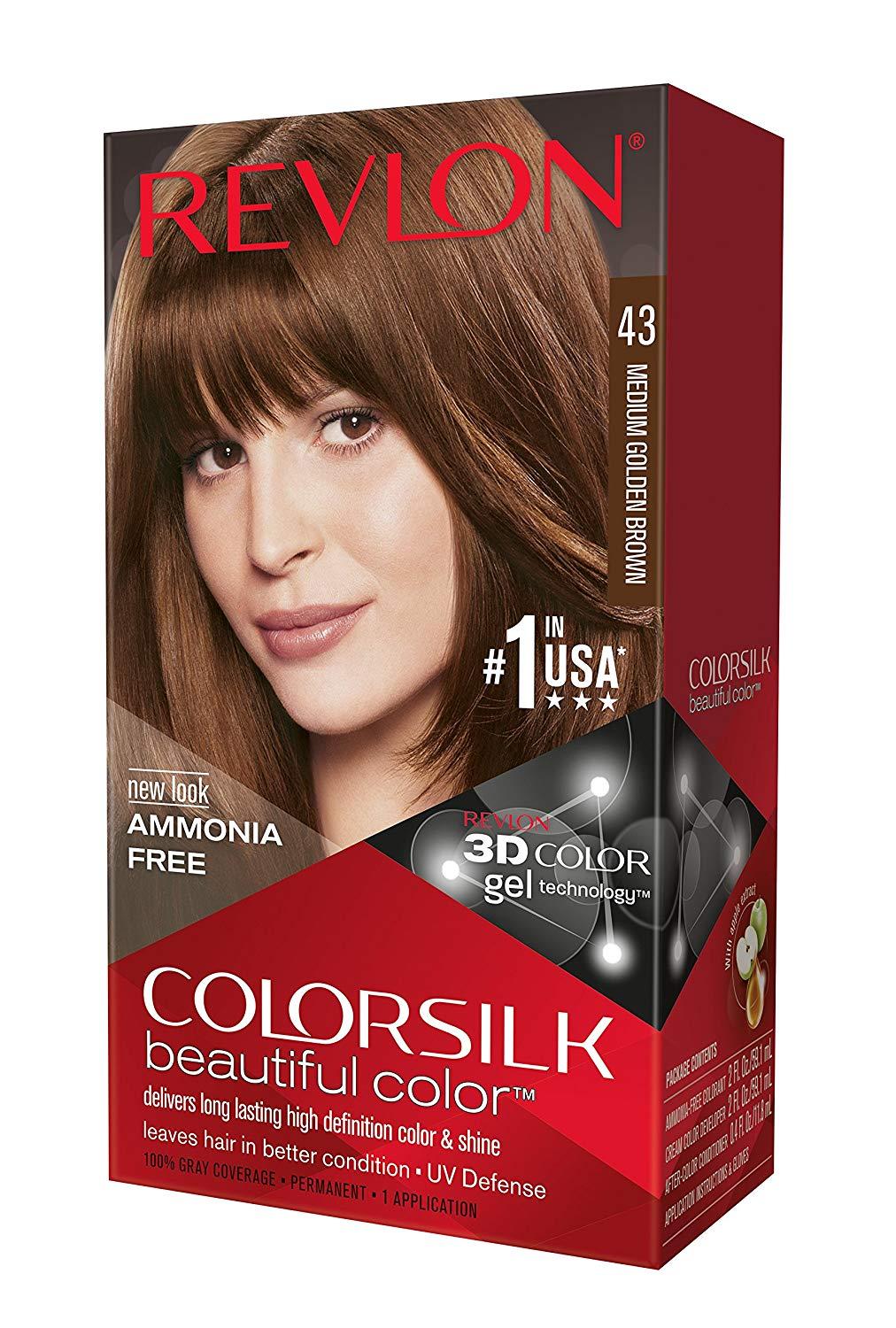Revlon Colorsilk Permanent Hair Color 43 Medium Golden Brown Buy