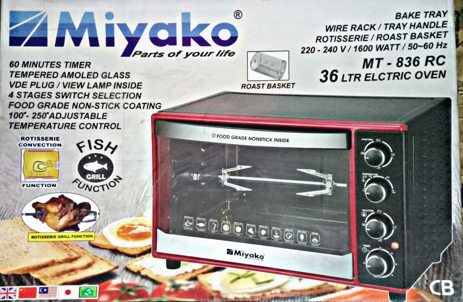 Miyako Electric Oven 36L ubicaciondepersonas.cdmx.gob.mx