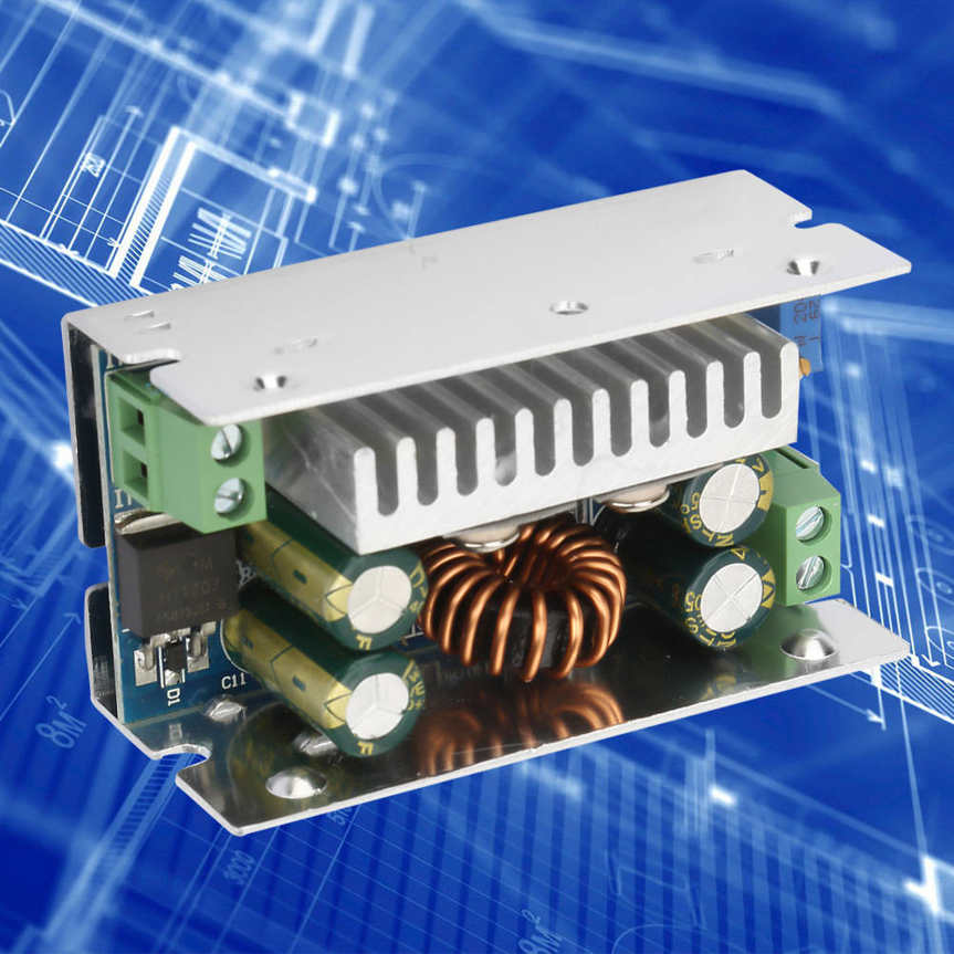 200W 15A DC-DC 8-60V to 1-35V Non-isolated Variable Buck Module + Aluminum