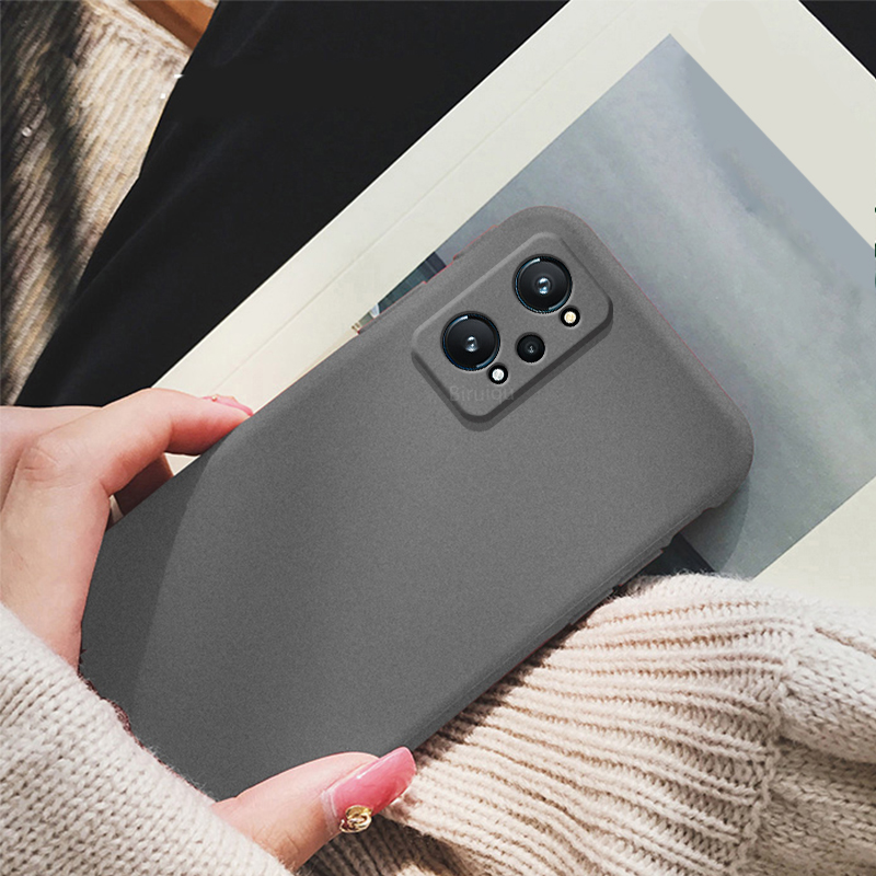 【Lejia】for realme neo 2 back cover solid color simple soft silicone TPU