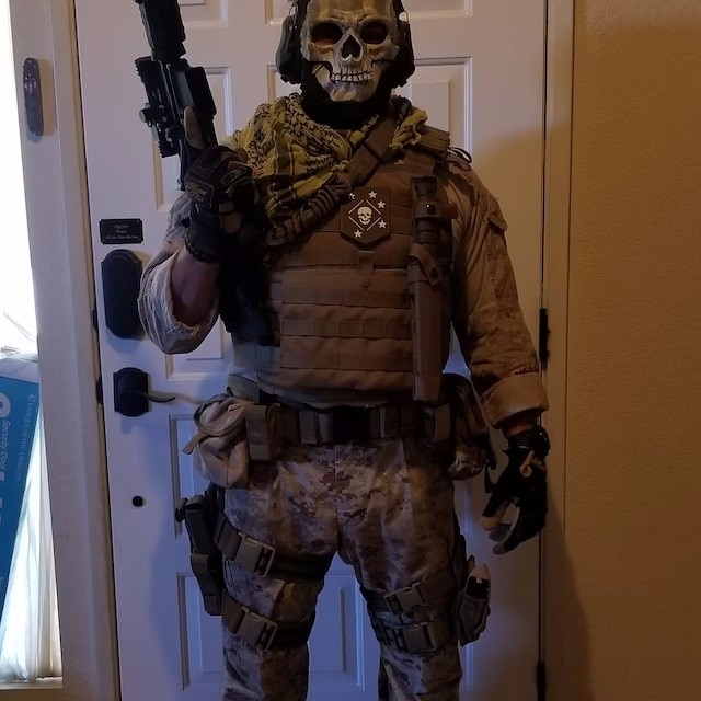 MWII Ghost Mask 2022 COD Cosplay Airsoft Tactical Skull Full Mask. 