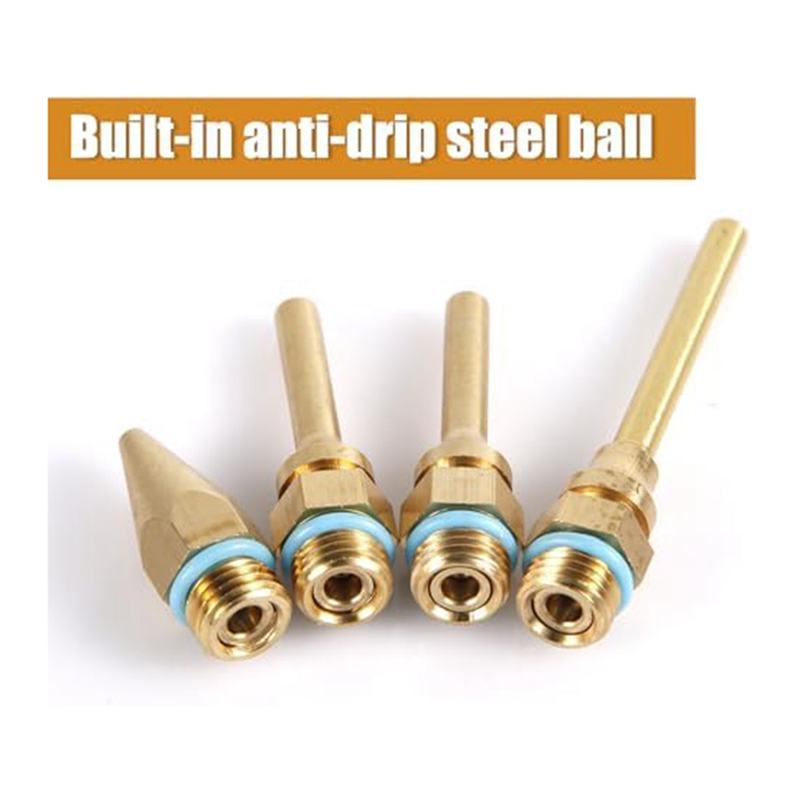 Copper Nozzles for Hot Glue Tools Sturdy Nozzle Tips Kit for Craft School Fine Tip Nozzle, Metal. 