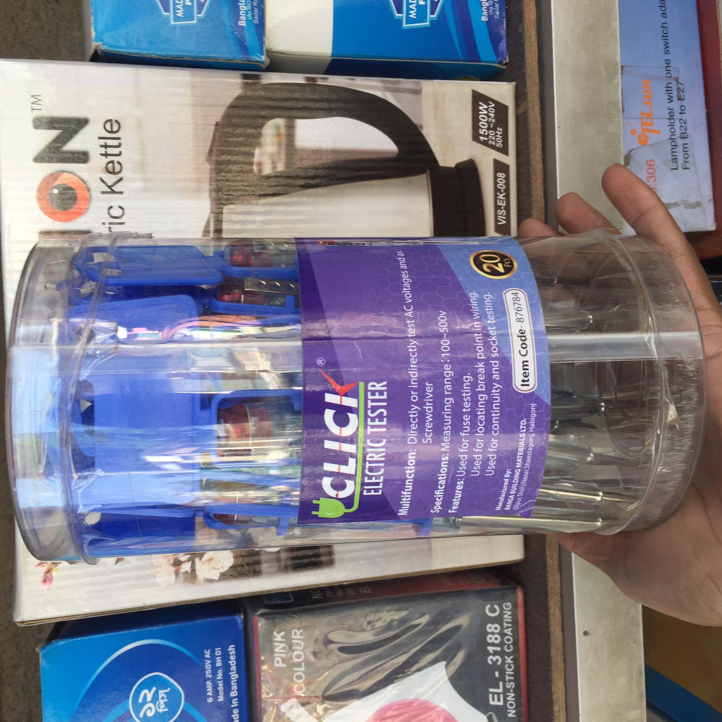 CLICK Electric Tester. 