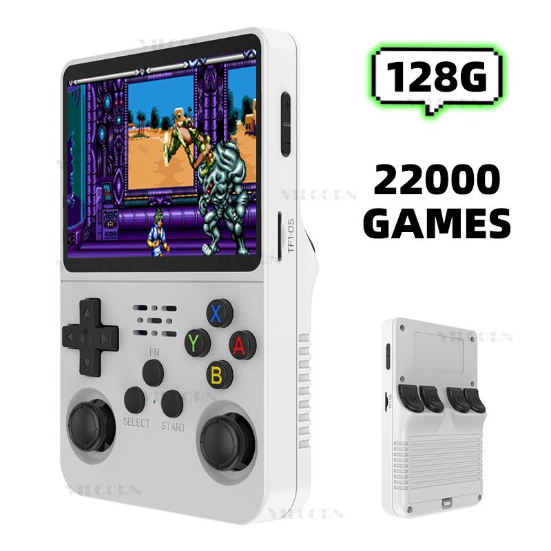 R36S Retro Handheld Game Console Portable Pocket Video Player Open Source -Option -WHITE128G-Option -WHITE128G