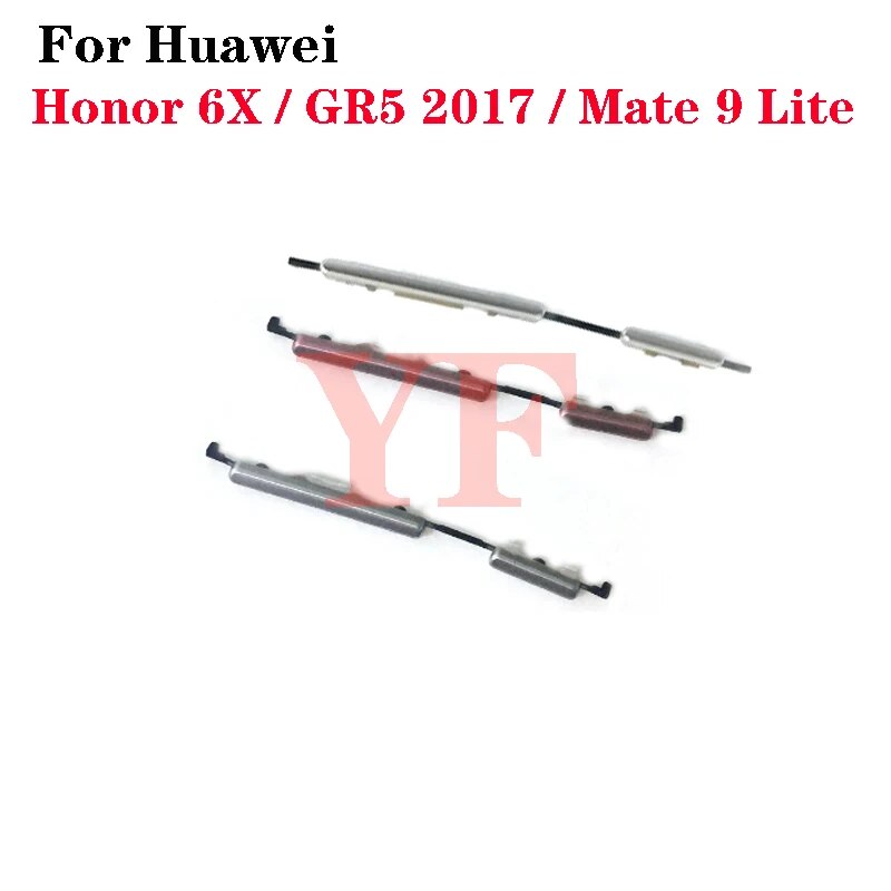 Power Volume Button Side Key For Huawei Honor 6X 7X 8X GR5 2017 Mate 9 Lite Phone Housing Chassis Volume Power Button Side Key