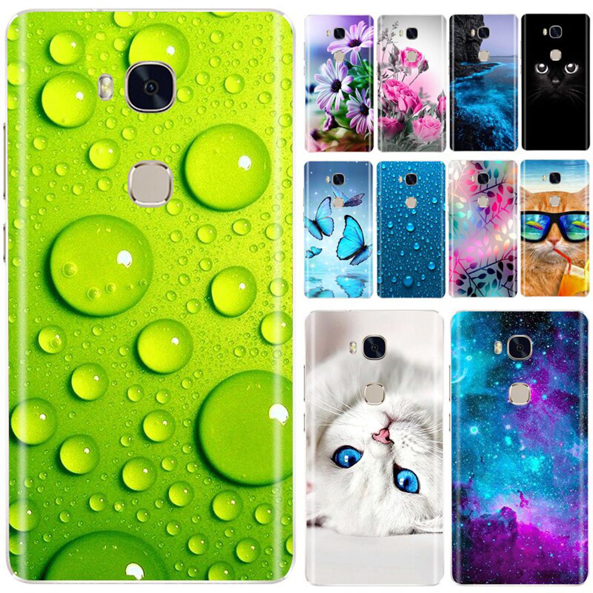 For Huawei Honor 5X Case TPU Soft Cartoon Back Cover Silicone Case For Honor 5 X KIW-L21 L22 Honor 5x Phone Case Coque
