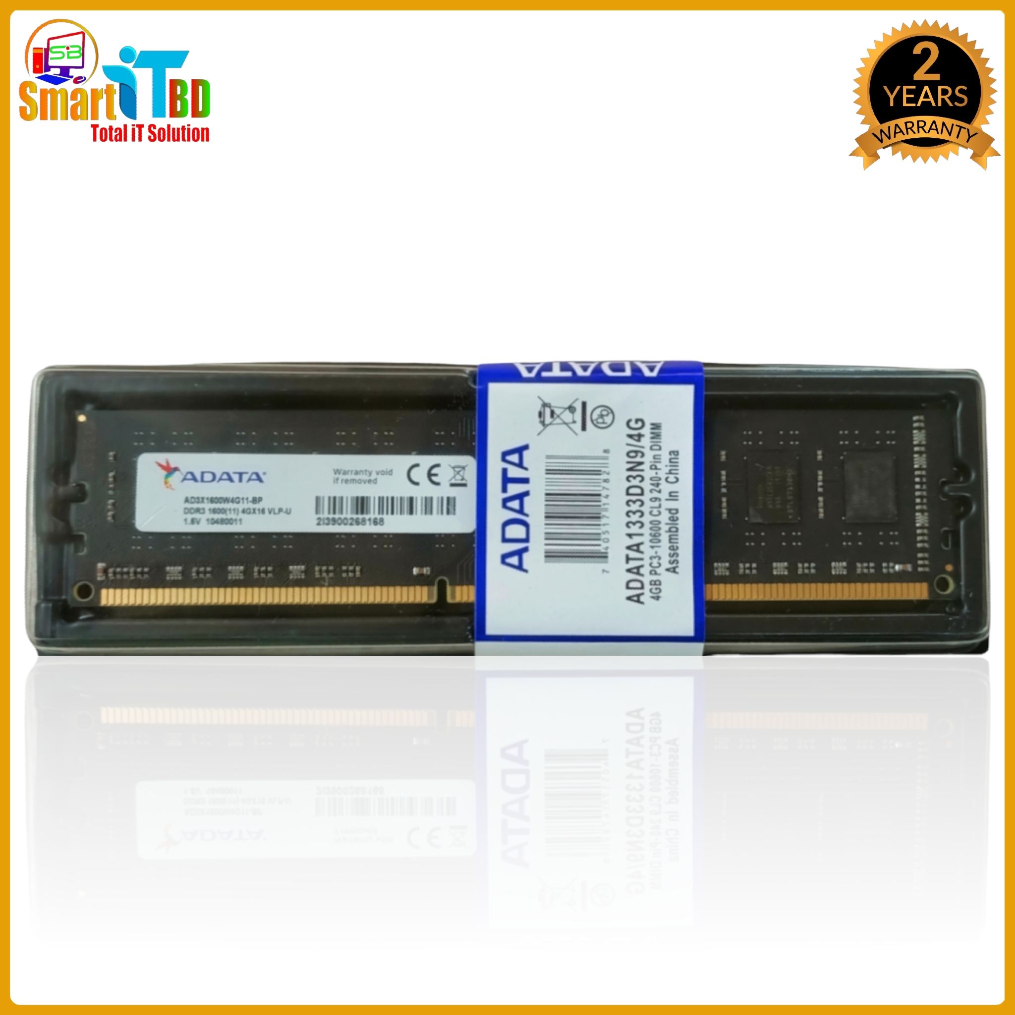 ADATA DDR3 4GB 1600MHz Desktop Ram With 2Year Warranty