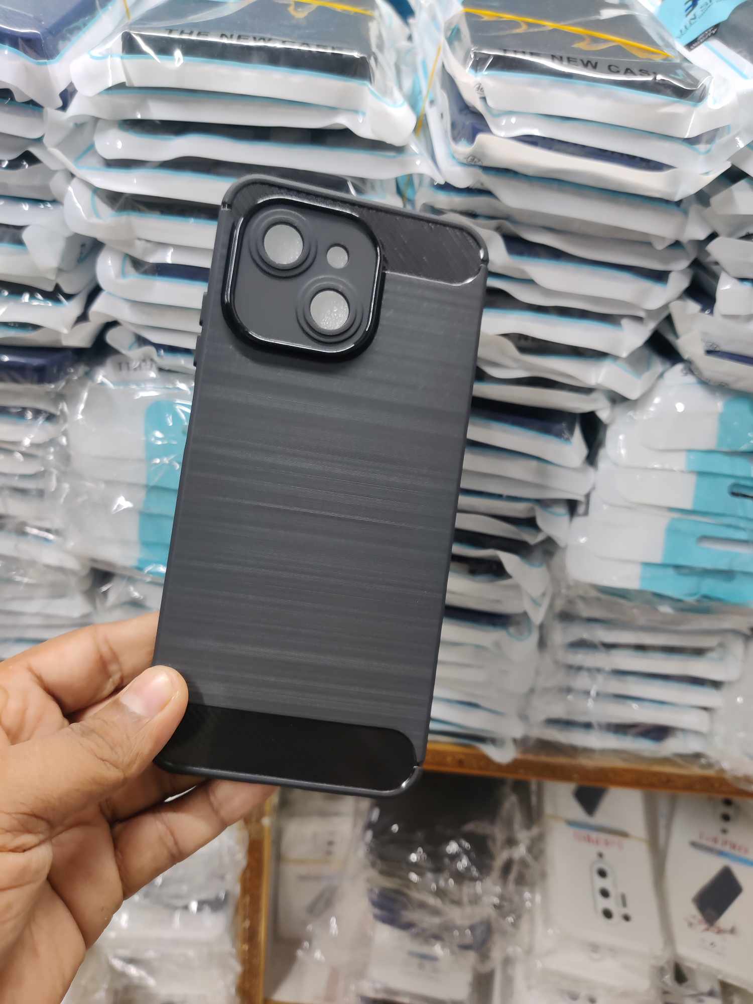 Walton Primo NEXG N6 Back Cover Luxury Carbon Fiber Soft Silicon With Camera Protection Back Case Walton Primo N6. 