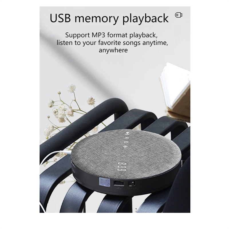 Multifunctional Wireless Bluetooth USB DVD/VCD Player Reading Player Audio Player Built-in Speaker Rechargeable -Grey. 
