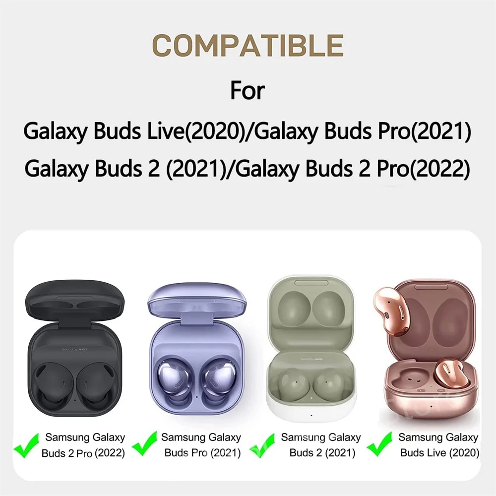 Waterproof phone case For Samsung Galaxy Buds Live 2 Pro Luxury [With Secure Lock] Protector Cover for Samsung Buds 2 Pro Clear. 