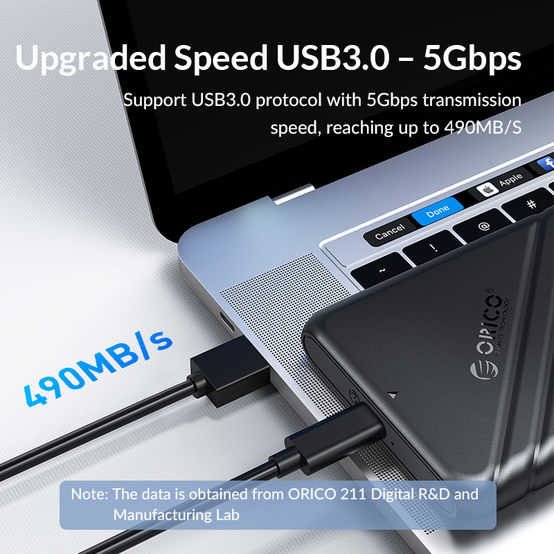ORICO 25PW1-U3 2.5 inch USB3.0 Micro-B Hard Drive Enclosure. 