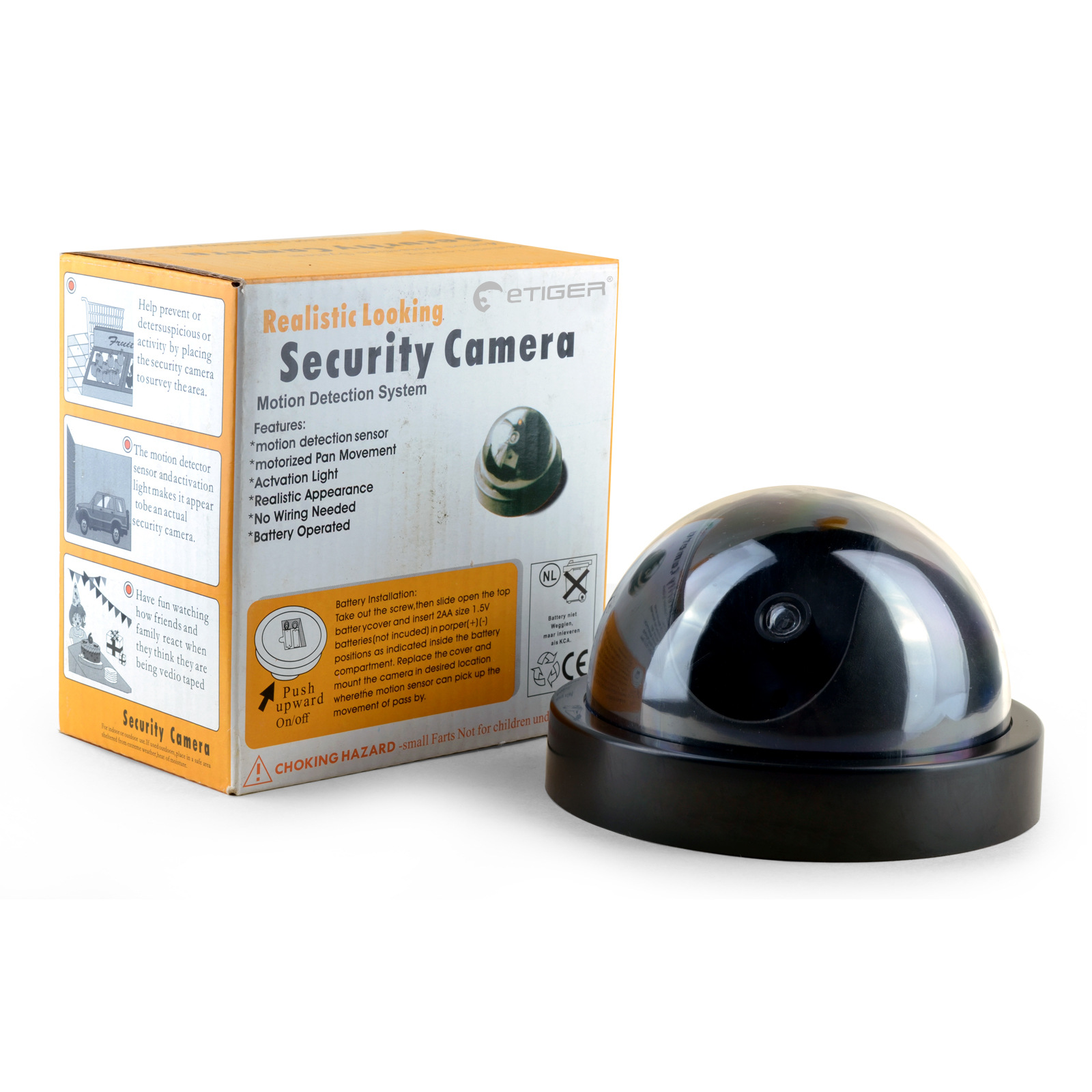 security camera surveillance cctv false hemisphere with lights