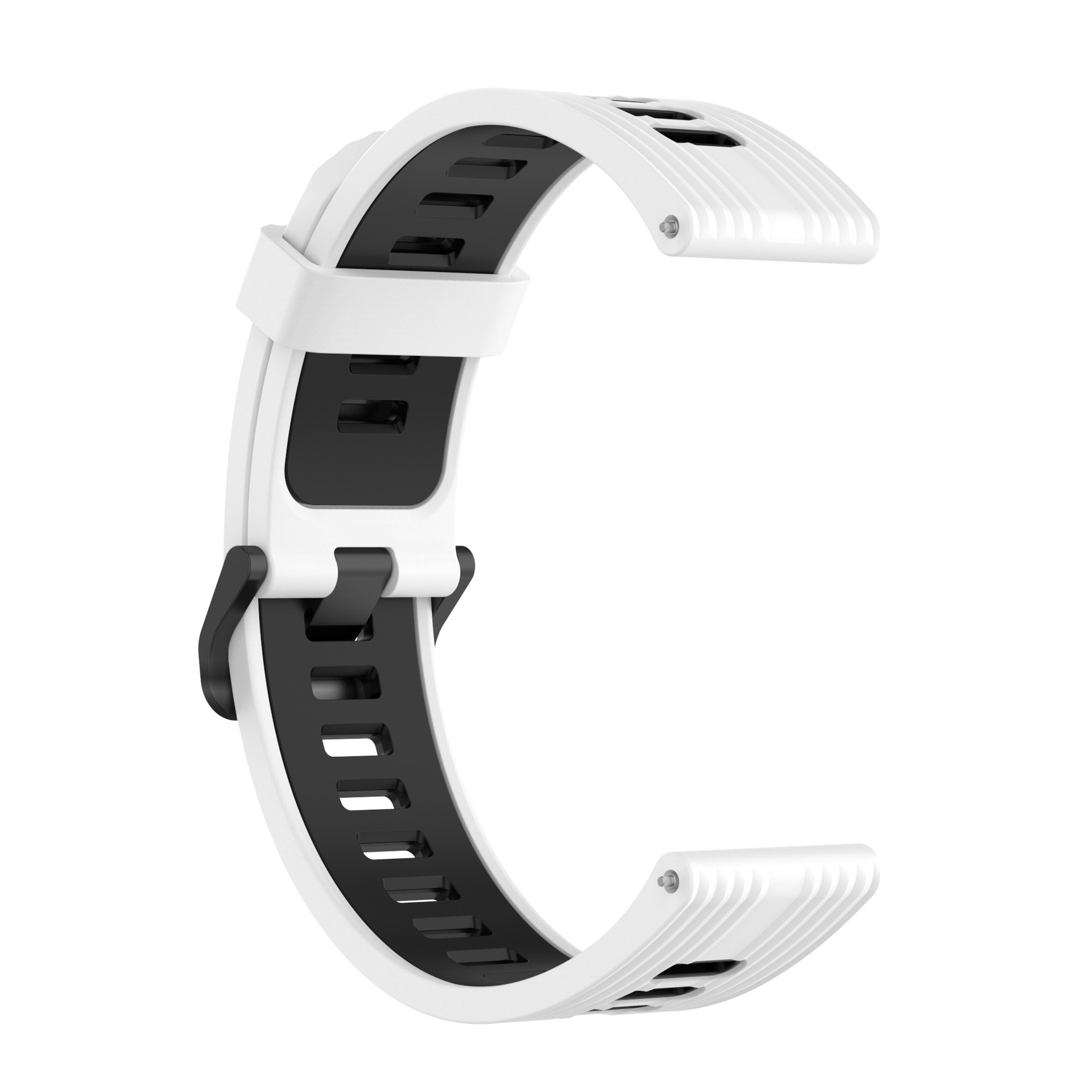 Applicable to Huami GTR4/3 Striped Strap amazfit GTS3 Running Strap Jiaming Two-Color Silicone Strap. 