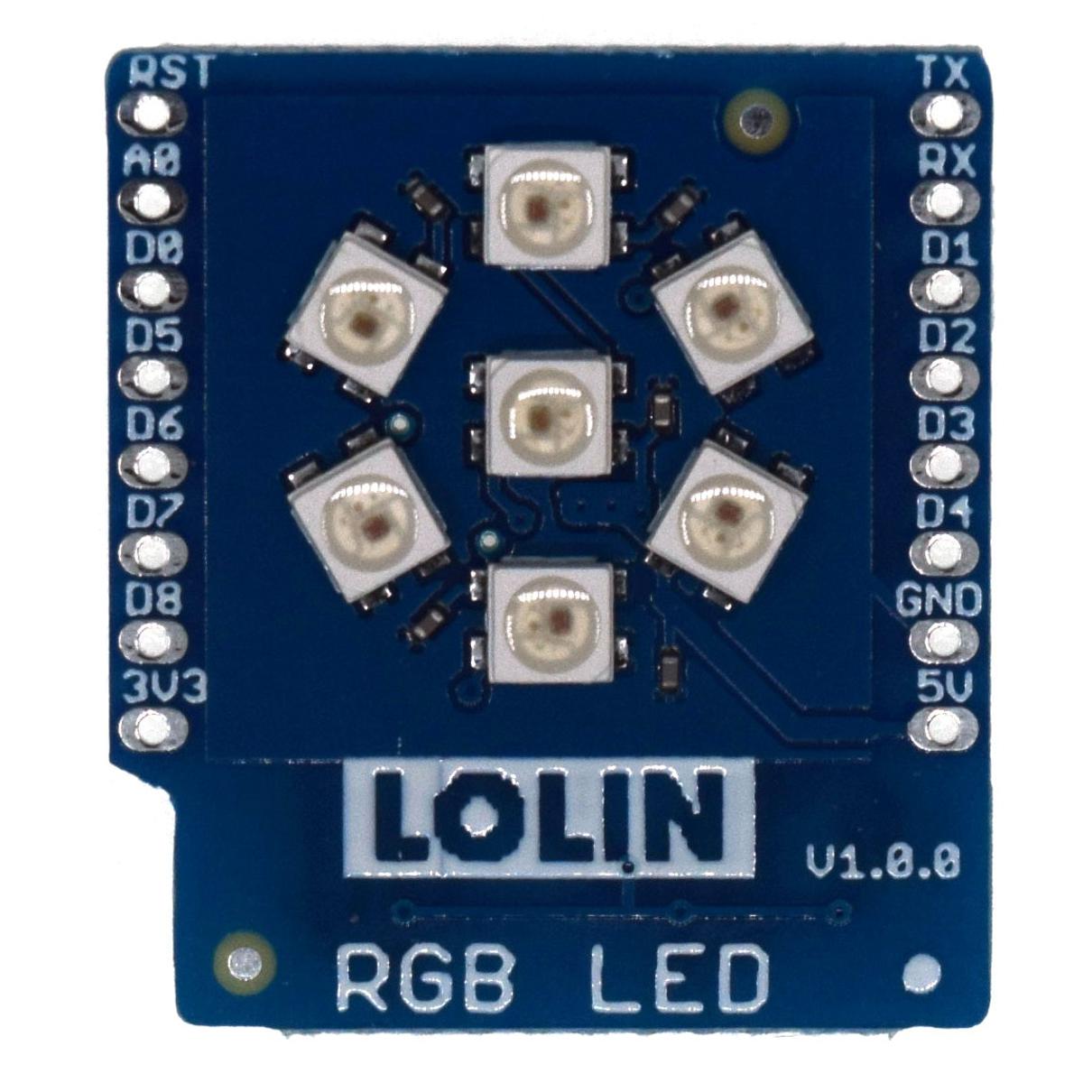 【happy one】RGB LED Shield V1.0.0 for LOLIN D1 mini