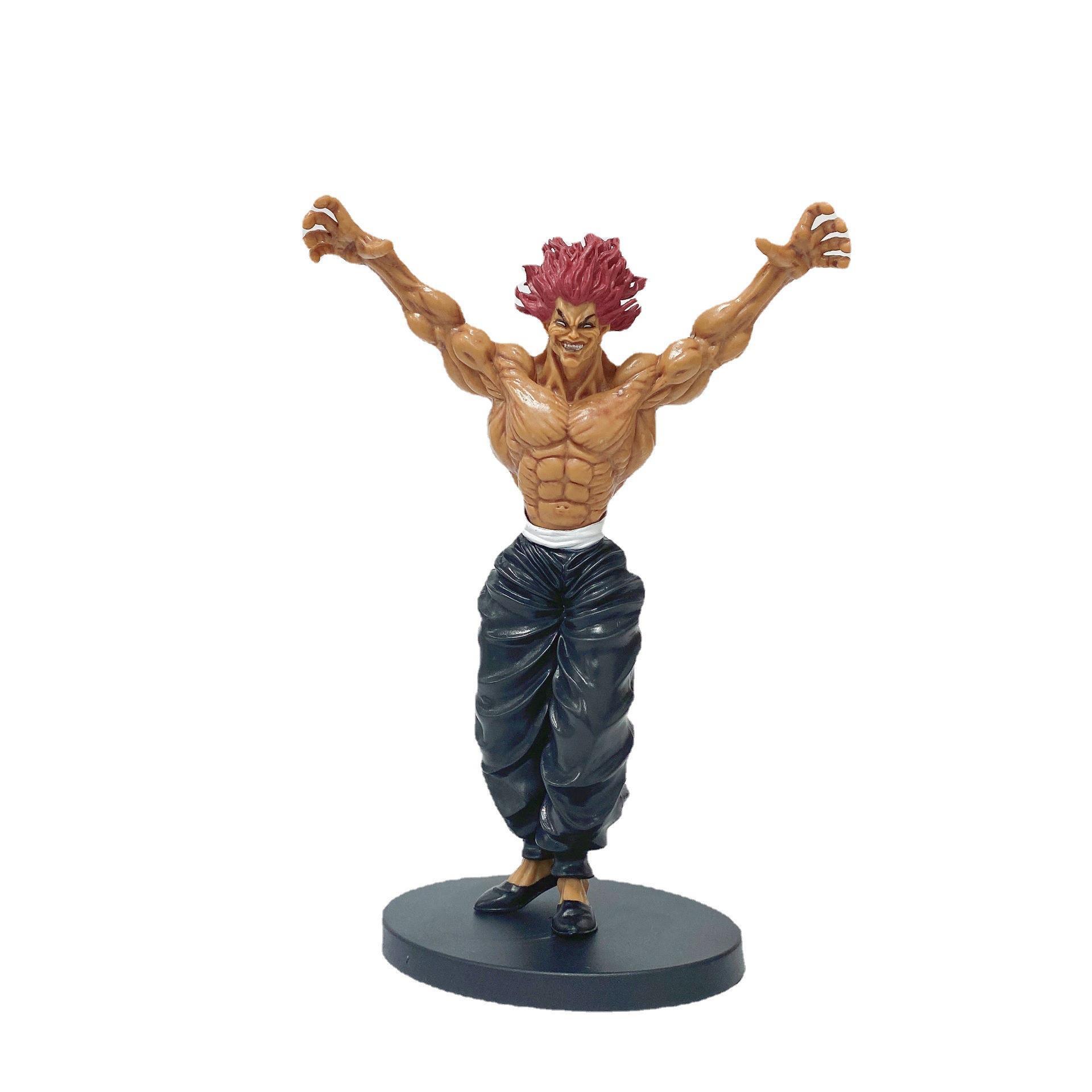 Baki the Grappler hanma baki Hanma Yujirō Hanayama Kaoru Jack Hanma Action Figure Model Collection Toys 22CM kunminghaoming. 