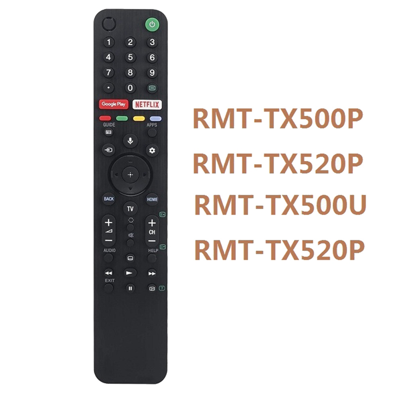 10X TV Remote Control Without Voice Play Use RMF-TX500P RMF-TX520U -43X8000H -49X8000H. 