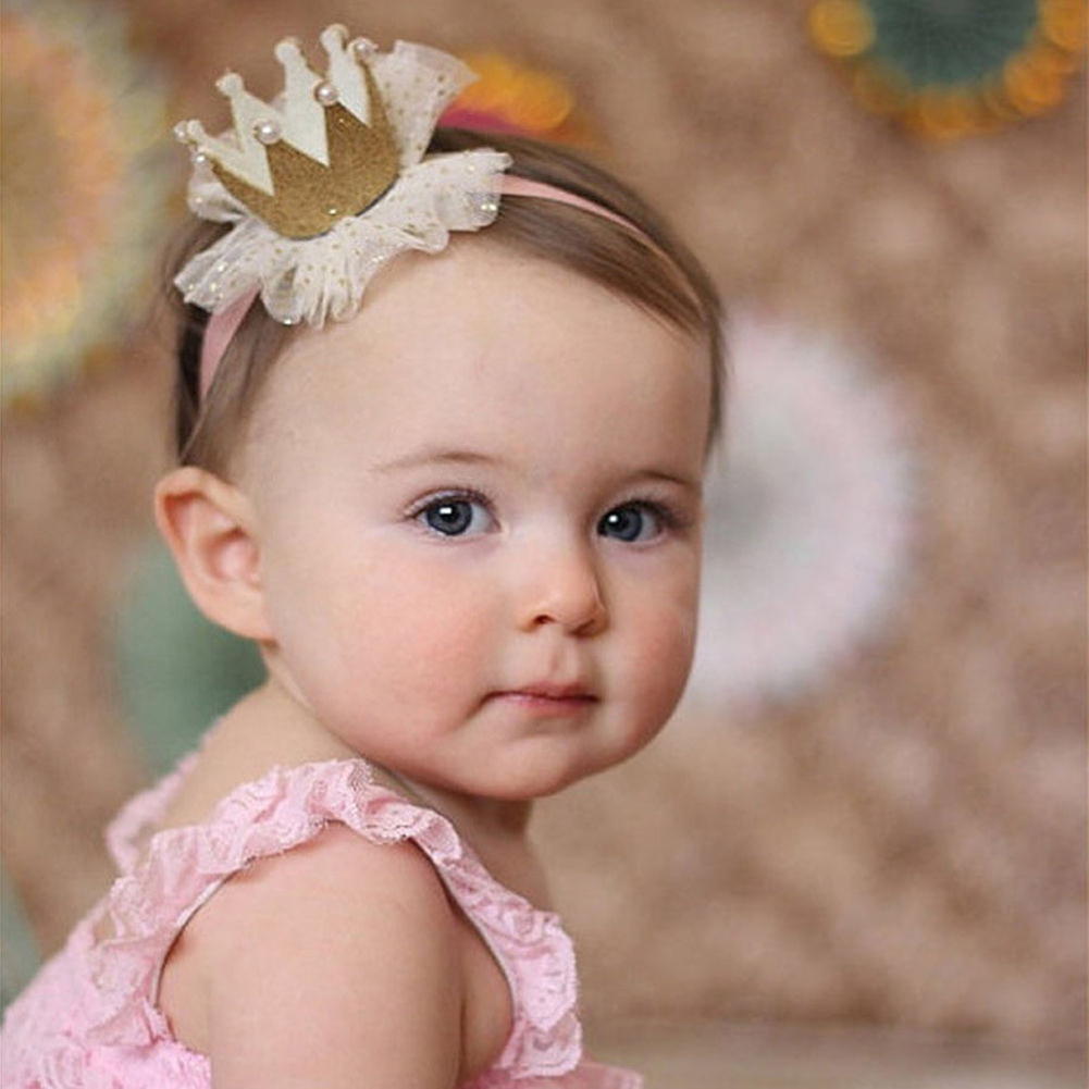 Cute Kids Baby Girl Toddler Le Crown Hair Band Headwear Headband cessories