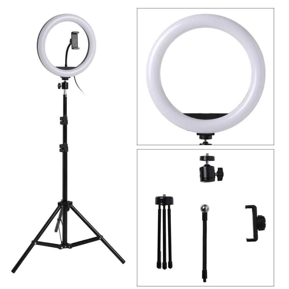 8 inch LED Ring Light with Stand Lighting Kit 10 Level Brightness for Live - 20cm. 