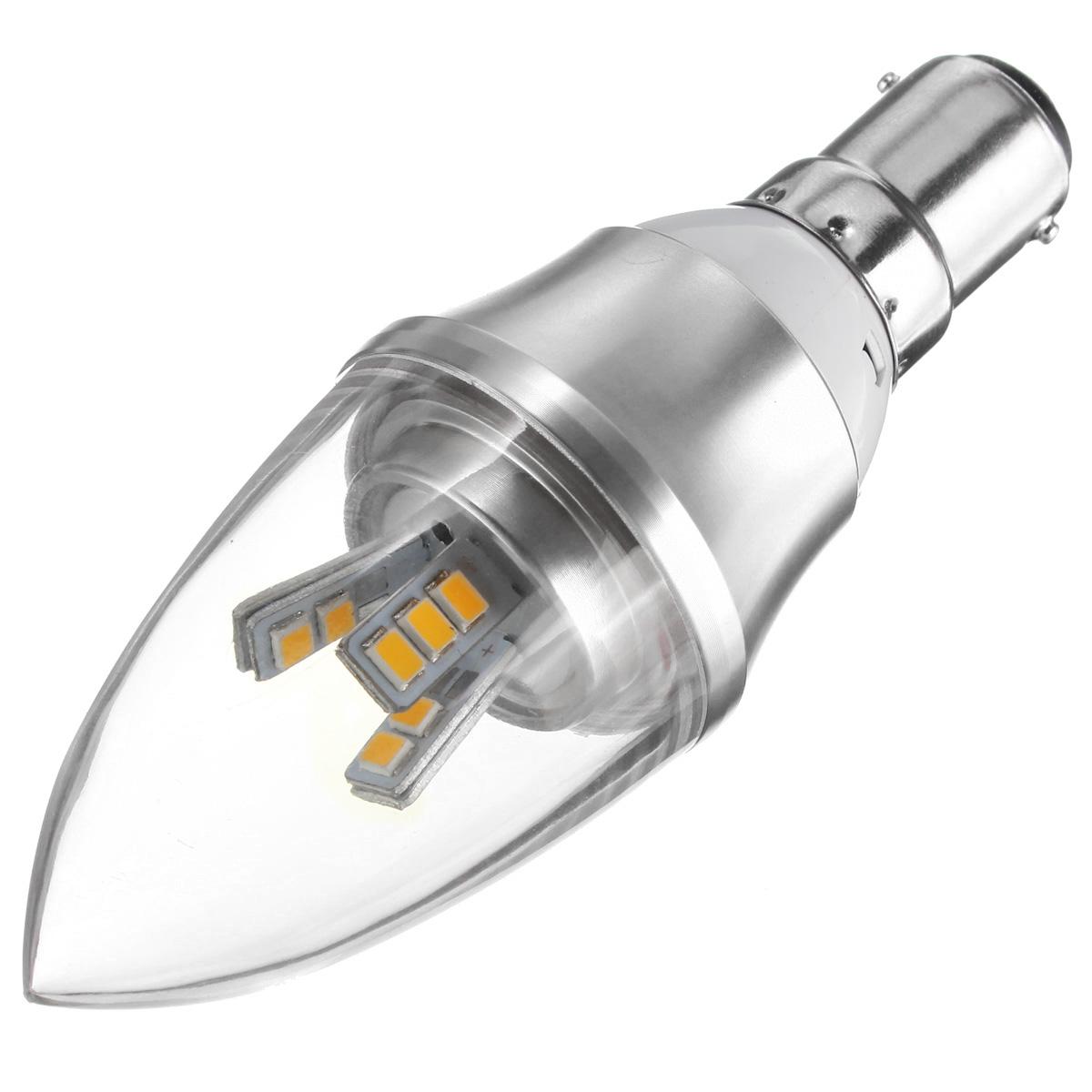 B15 Dimmable 6W 10W LED SMD Chandelier Share Candle Light Bulb Lamp (Warm White) - (B15 warm white). 