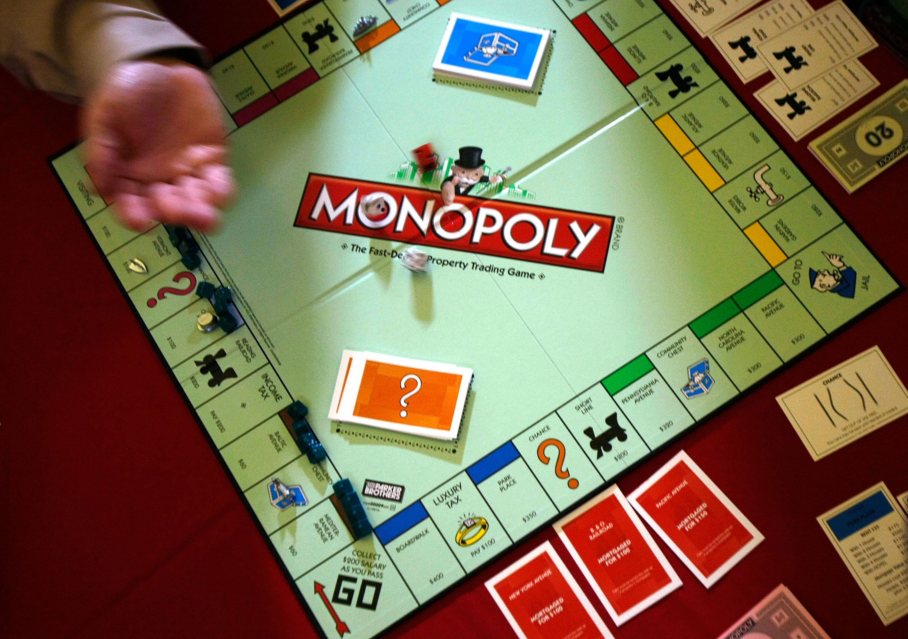 Plastic Monopoly Property Trading Board Game Trending Game. 