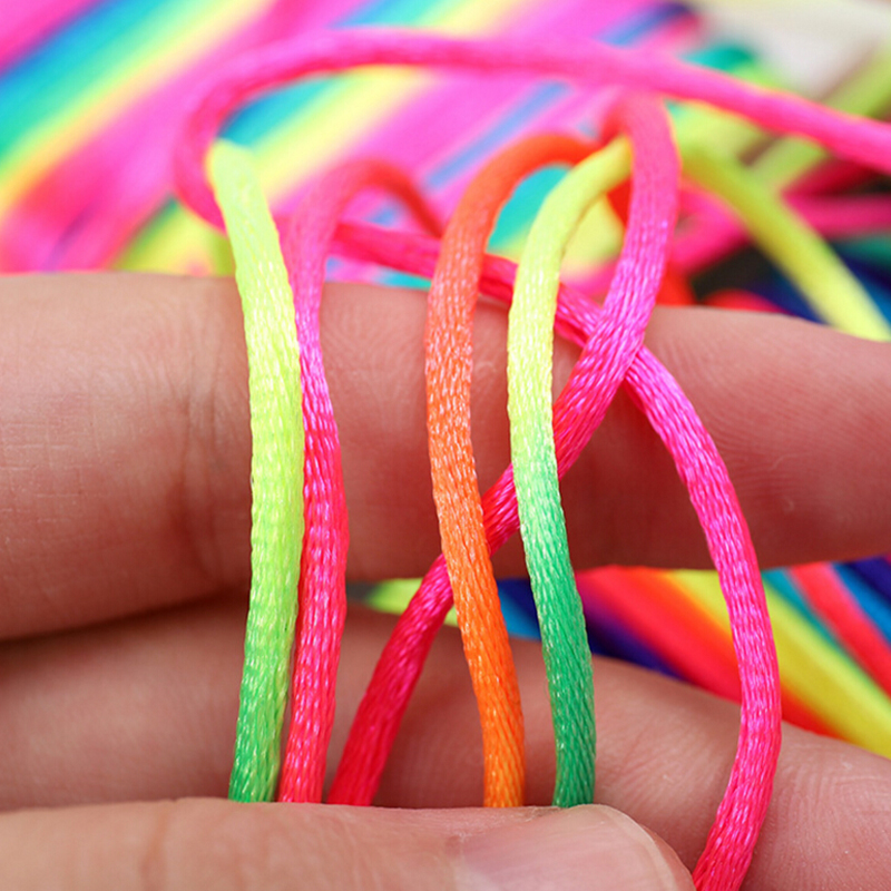 10M 2.5mm Multicolor Thread Cord Braided Bracelet String Knitting Yarn Rope. 