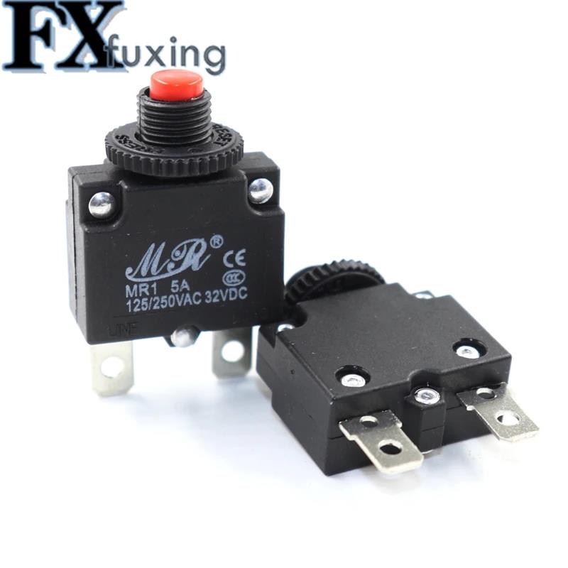 MR1 2A 3A 5A 6A 7A 8A 10A 15A 20A Circuit Breaker Overload Protector Switch Fuse Overload Overcurrent ST-1 Reset Insurance WP-01. 