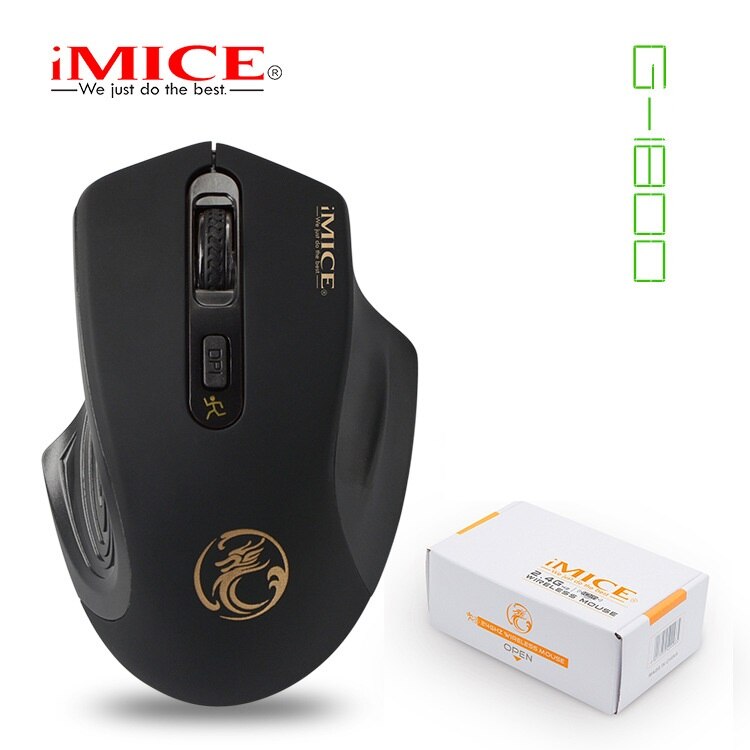 IMICE G-1800 Factory Direct Supply 2.4G Wireless Mute Mouse Business Office Gift 4 Button Gaming Wireless Mouse Bluetooth Mouse. 