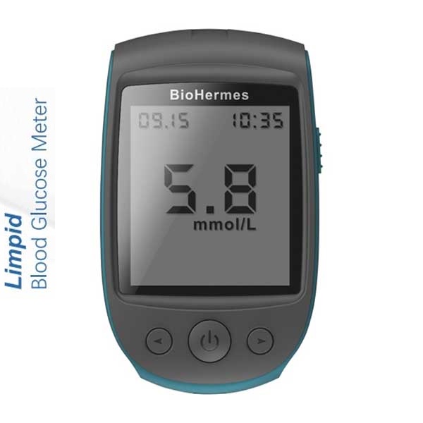 BioHermes Limpid Blood glucose monitoring Meter with 25 test strips. 