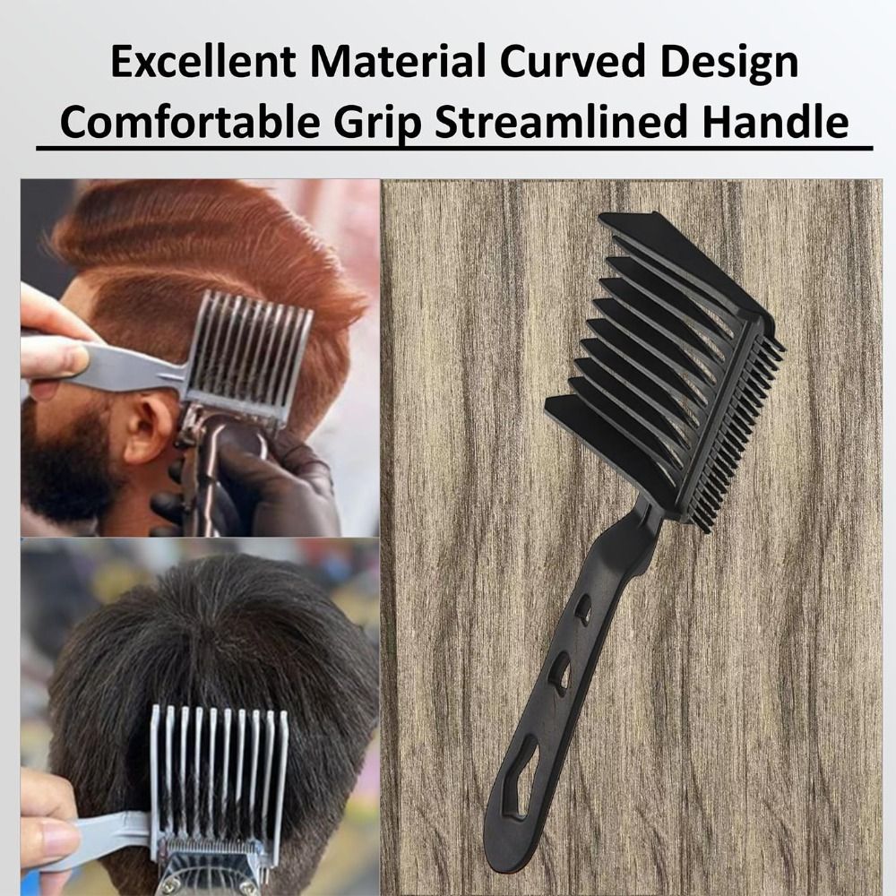 Blend Friend Fade Comb Ergonomic Gradienter Design Hair Cutting Comb Curved Positioning Comb Barber Supplies Men Styling Tool. 