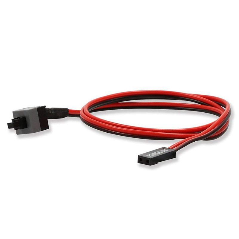 2 Pack 2 Pin SW PC Power Cable on/off Push Button ATX Computer Switch Wire 45cm. 