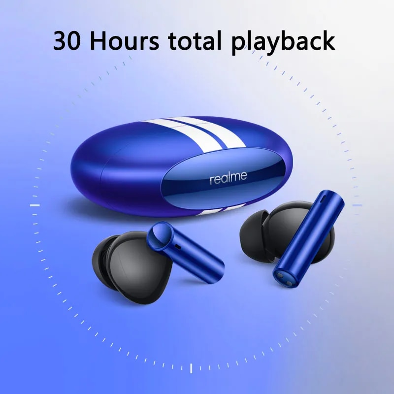 Global Version realme buds air 3 Bluetooth 5.2 long battery life Earphone 42dB Active Noice Cancelling Headphone IPX5 Waterproof. 