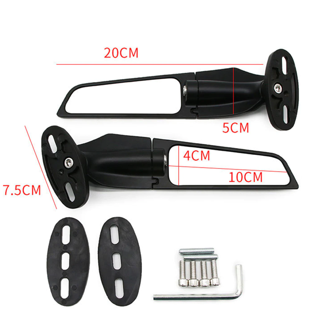 Yamaha R15 V3 Stylish Wind Wing Adjustable Rotating Rearview Mirror Side. 