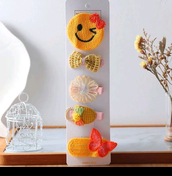 5 Pcs Korean Hair Clip Set Baby Girl Hair Clip Set