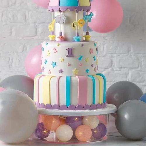 Cross-Border Hot Transparent Square Acrylic Cake Frame Fillable Cake Stand Wedding Banquet Party Points. 