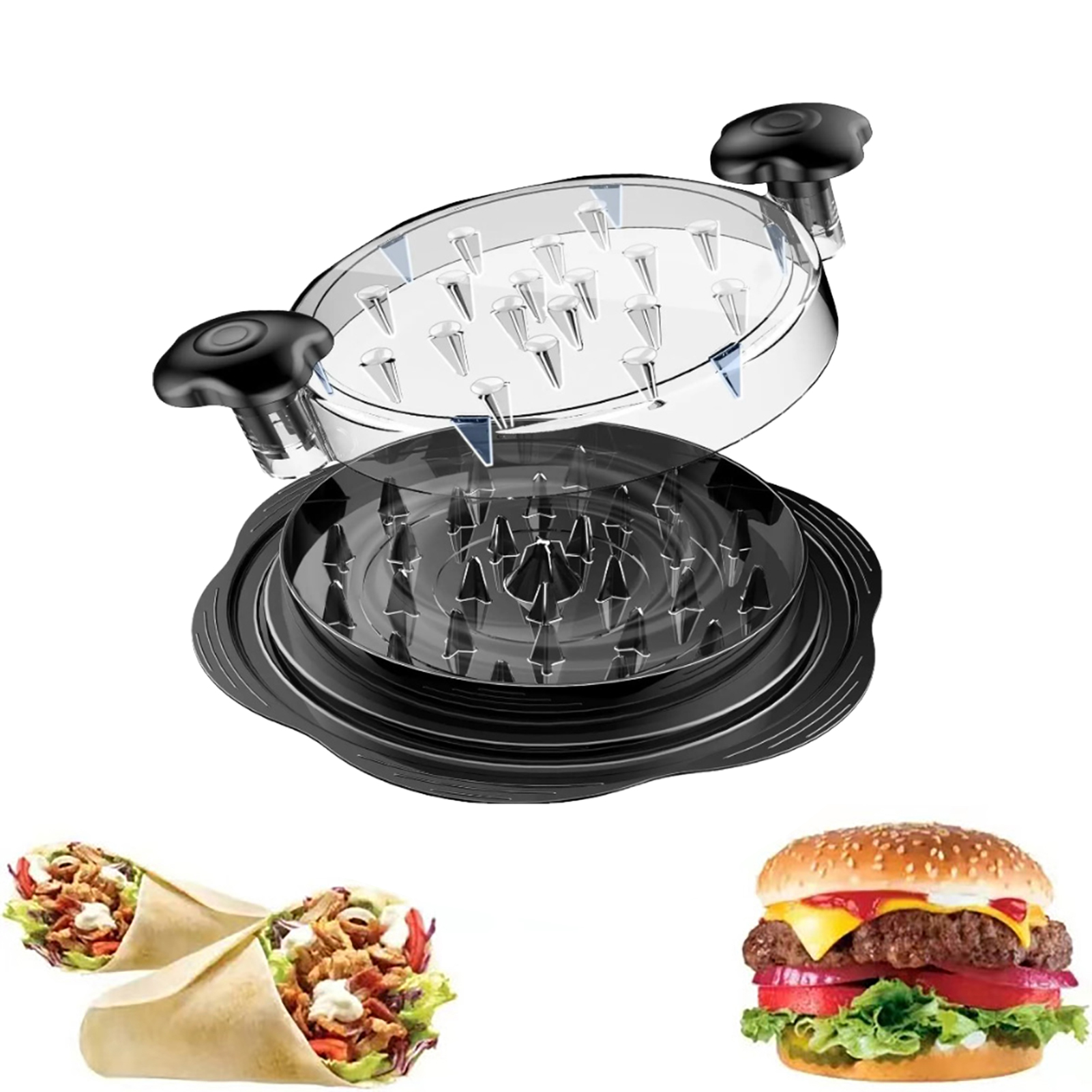Chicken Nugget Maker Easy-to-use Chicken Shredder Tool for Quick Meal Prep Manual Chopper with -slip Handle Bpa Free Dishwasr Safe Perfect for Cooking. 