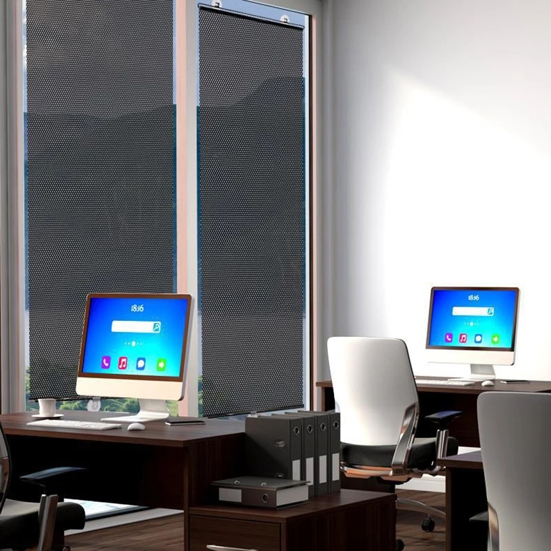 Free-Perforated Balcony Suction Cup Sunshade Blackout Curtain Non-marking and punch-free Blinds Portable Drape for Window Door. 