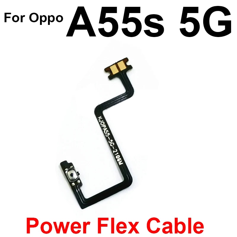 Power Volume Flex Cable For OPPO A52 A53 A54 A55 A55S 4G 5G On OFF Power Volume Button Switch Control Key Flex Ribbon Part. 