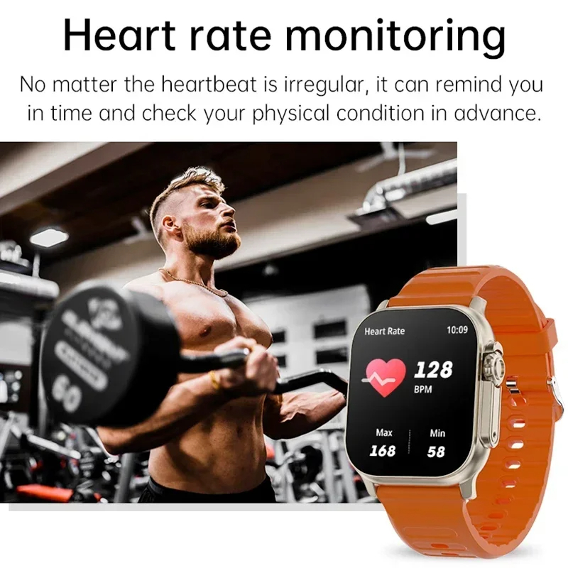 LAXASFIT T900Ultra Smartwatch Bluetooth Talk Smartwatch Message Alert Heart Rate Monitor Sports Watch for Android IOS Men Women. 