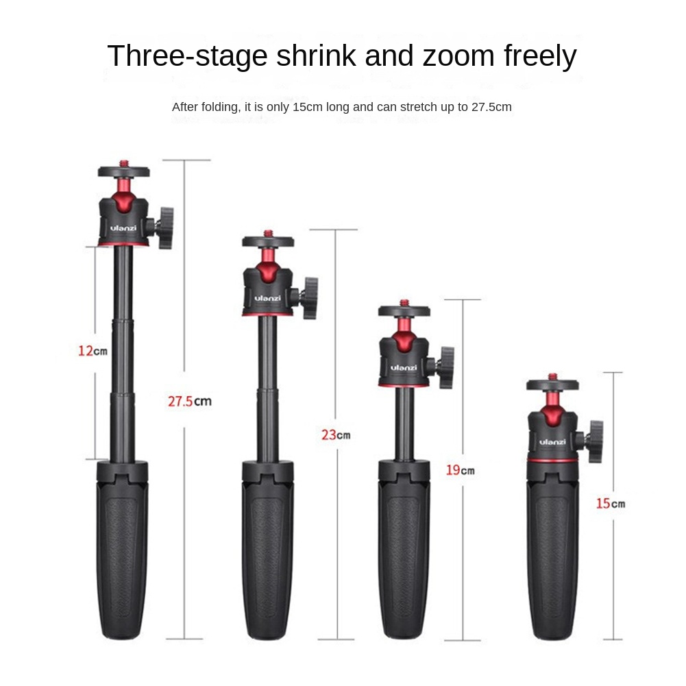 Ulanzi MT-08 Foldable Tripod Mini Portable Selfie Stick Tripod for Camera DSLR Accessories. 
