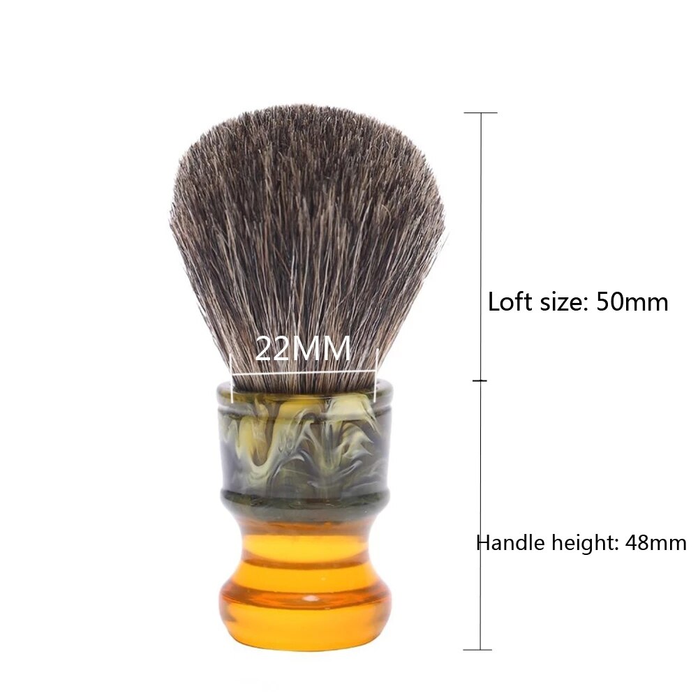 YAQI 22MM Sagrada Familia 100% Pure Badger Hair Resin Handle Men Wet Shave Brushes. 