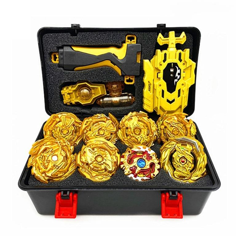 Spinning top Burst Arena Toys set gold Beylade Burst With Launcher And Storage Box Bayblade Bable Drain Fafnir Phoenix Vnce Lncei