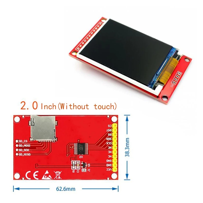 1.44/1.8/2.0/2.2/2.8 Inch TFT Color Screen LCD Display Module Drive ST7735 ILI9225 ILI9341 Interface SPI 128*128 240*320. 