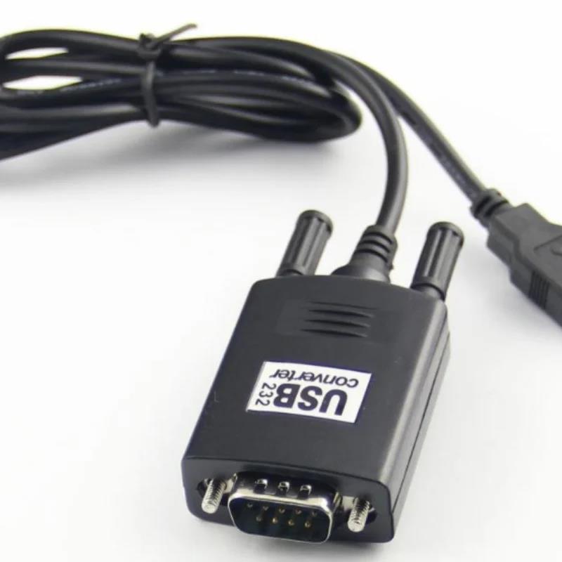 USB 2.0 To RS232 Serial DB9 9 Pin Male Converter Cable Black 0.8m 1 Port Adapter for Cisco Routers Switches Telescope. 
