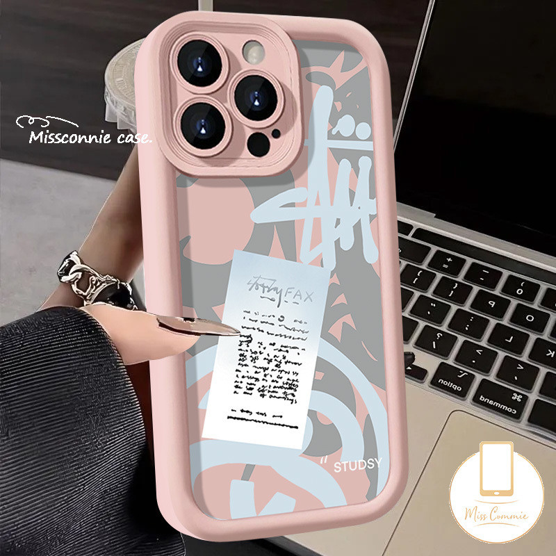 Trendy Brand Stussy Graffiti Phone Case For Redmi 12 A1 10A 9C 9 12C 13C A2 10C 9A 9T Note 11s 13 9 10s 8 12 10 11 Pro Max Mi 11 12 Lite Poco X5 C55 M3 Angel Eyes Soft Tpu Cover. 