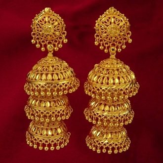 Glod Pleted Earring For Women