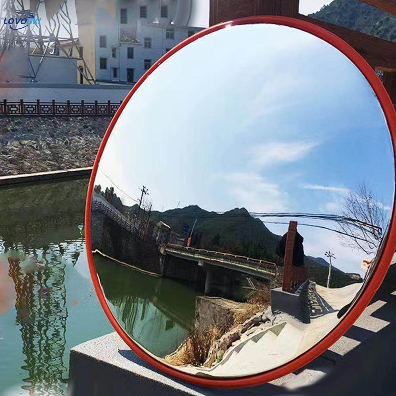 Convex Mirror Traffic with Wall Fixing Bracket Road Safety Convex Mirror 60cm indoor. 