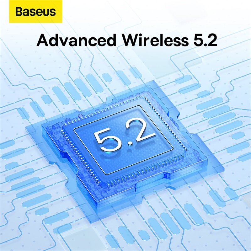 Baseus Bowie M2 Wireless Hybrid Active Noise Cancellation Bluetooth Earphone Ultra Low-Latency Wireless Earbuds With 4 ENC Mics. 