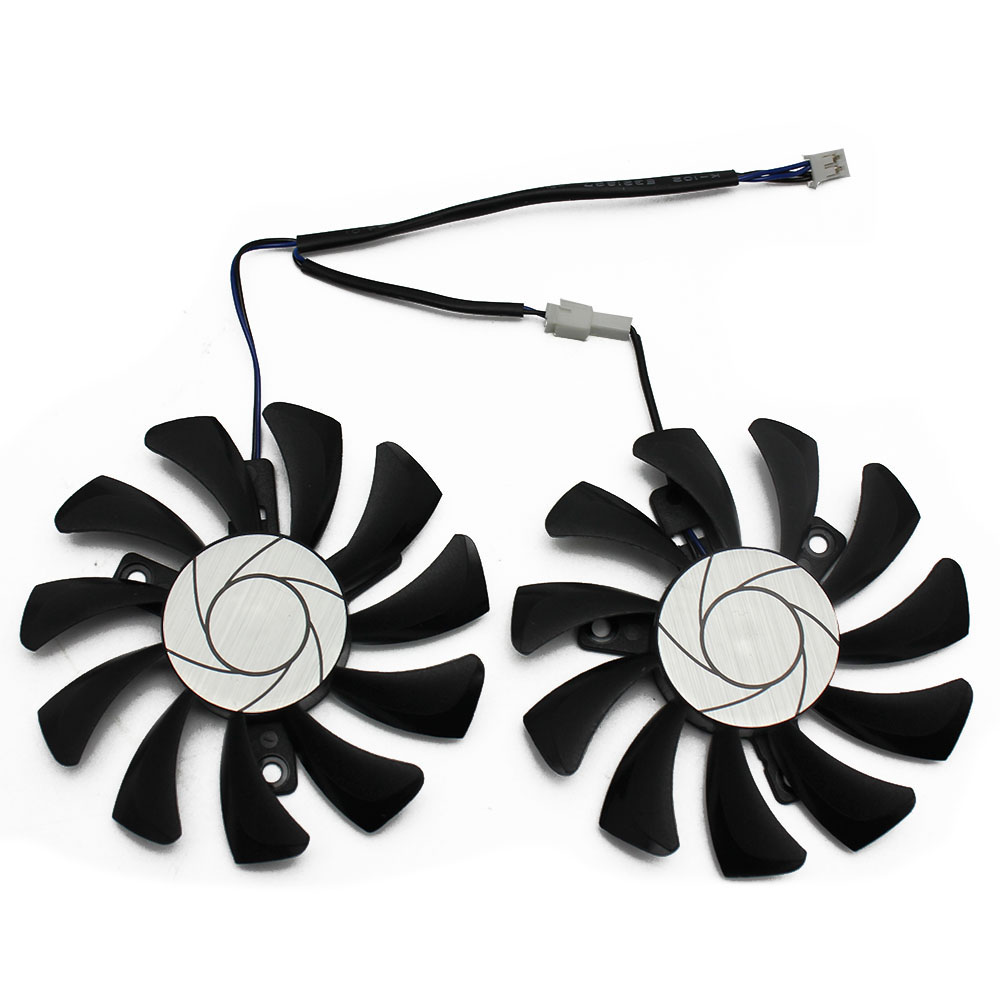 【FUPANG】75mm 2Pin GPU Cooler DUAL Fan for MSI GTX GTX-1050-Ti-4GT-OC Graphic Card Cooling