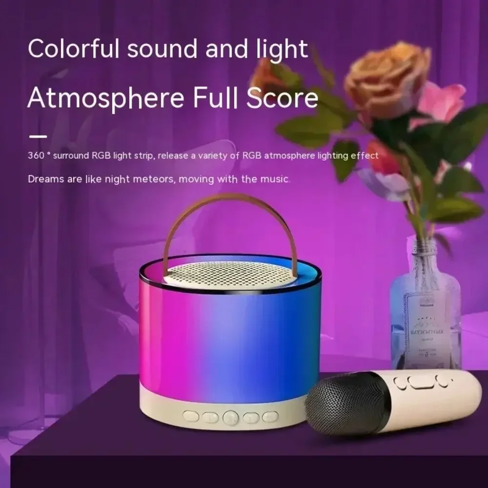 Xiaomi K52 Wireless Bluetooth Speaker Multifunction Dual microphone Portable Music Player Karaoke Machine for Child Home Party. 